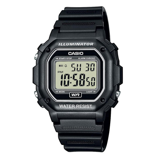 Casio Unisex F-108WH-1ACF Big Square Digital Display Quartz Black Watch