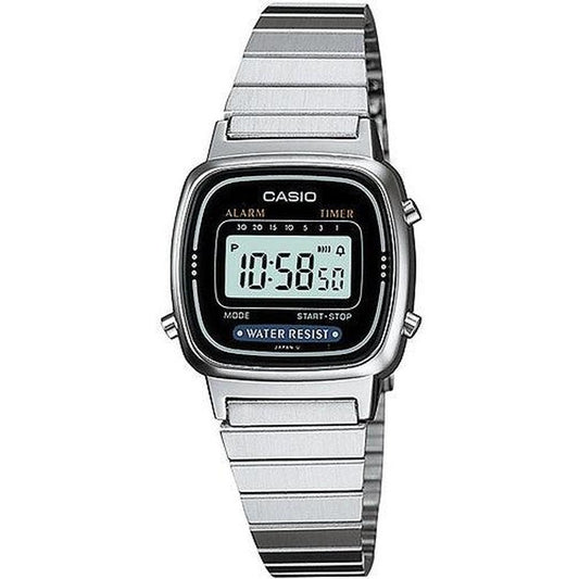 Casio Ladies digital with stainless steel wrist watch LA670W