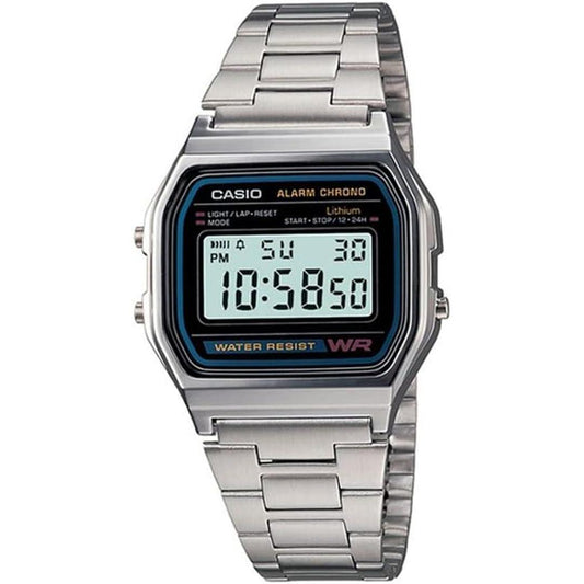 Casio Men's A158WA-1DF Stainless Steel Digital Watch