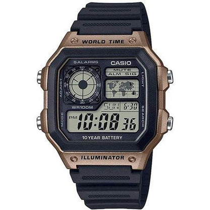 Casio Men's Illuminator Digital Watch Black/Silver