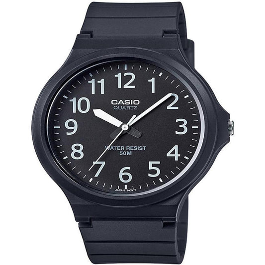 Casio Mens Black Strap Watch, One Size, Black Ecomm