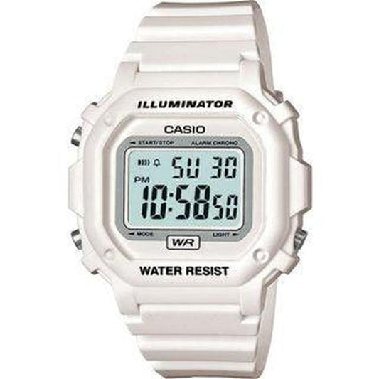Casio Men S Digital Illuminator Sport Watch White Resin