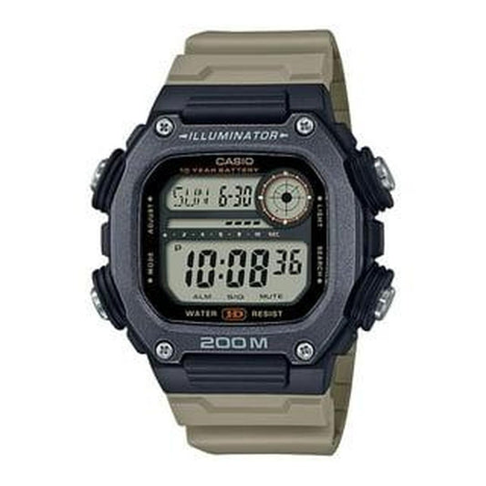 Casio Men's Digital Tan Resin Tan Resin Watch 50.4mm, DW291HX-5AV