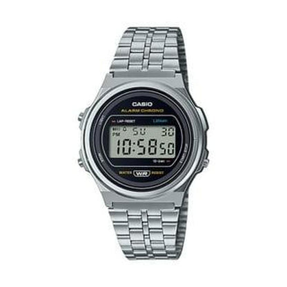 Casio Adults' Classic Stainless Digital Bracelet Watch Silver 