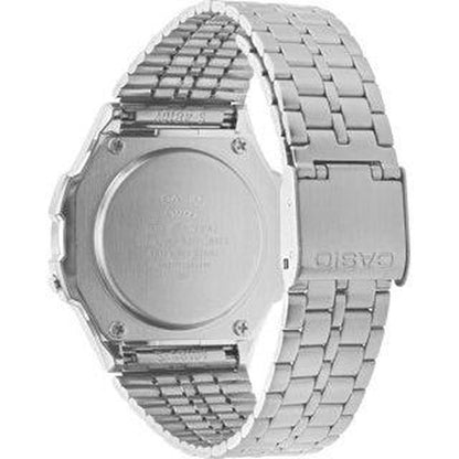 Casio Adults' Classic Stainless Digital Bracelet Watch Silver 