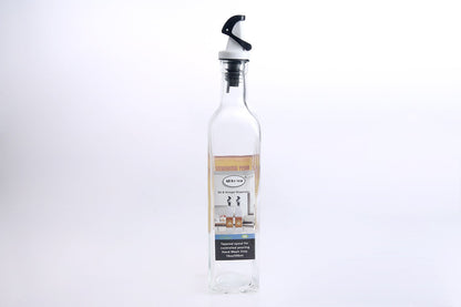 18oz/550ml Glass Oil Bottle with Plastic Lid