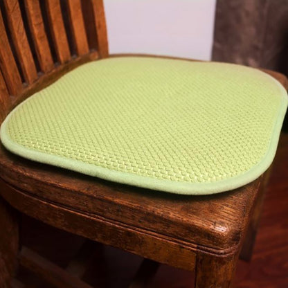 Set of 2 Memory Foam Chair Pads, Green