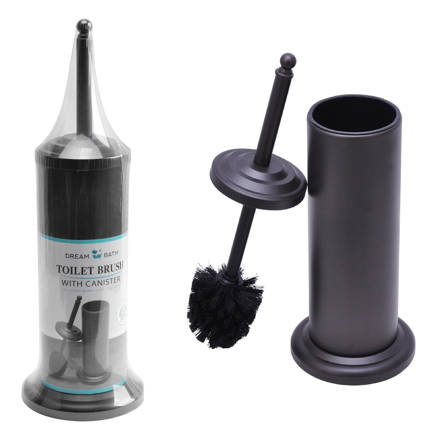 Coffee  Iron Toilet Brush with Canister