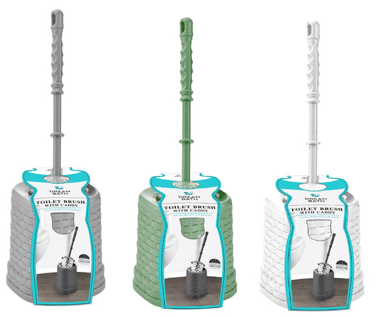 Rattan  Toilet Brush with Caddy