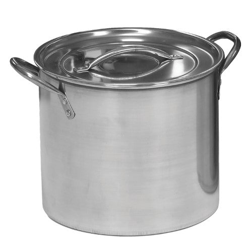 IMUSA USA Stainless Steel Stock Pot with Lid 16-Quart, Silver