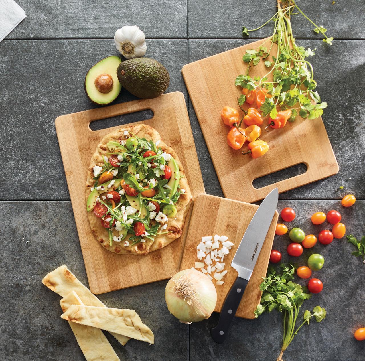 Farberware 5190597 Cutting Board Set, Bamboo