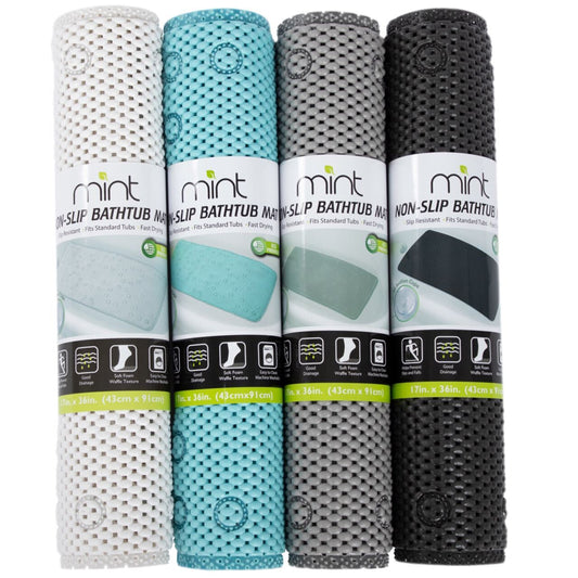 Assorted  36"x17" Foam Bathtub Mat w/ 58 Suction Cups