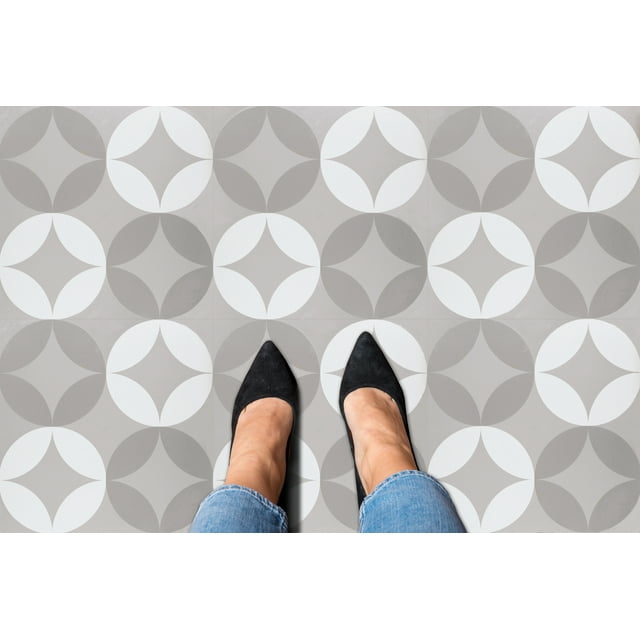 Retro Self Adhesive Vinyl Floor Tiles | 12" x 12" | 20 Tiles | Mod Diamond