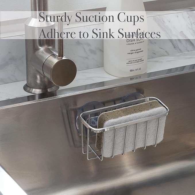 Chrome  Sink Suction Caddy