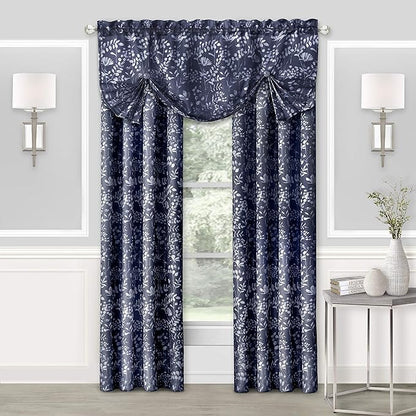 Achim Home Furnishings Charlotte Rod Pocket Panel - 52x84 - Navy