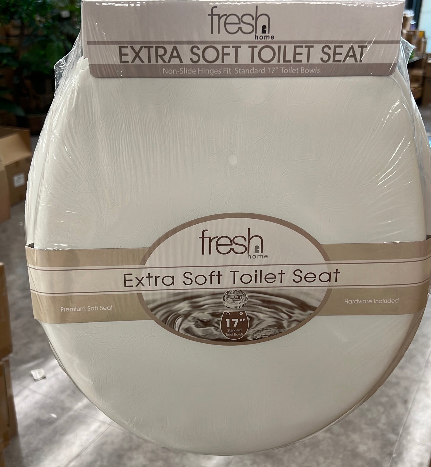 White Plain Heavy Duty Soft Toilet Seat