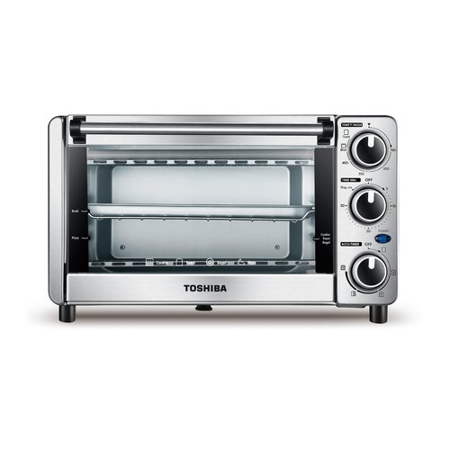 Toshiba 4-Slice Toaster Oven, Stainless Steel