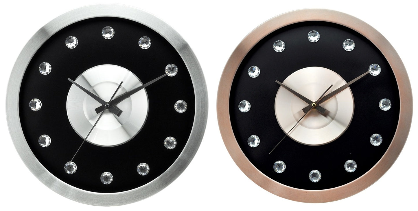 20" ELECTRO-PLATED METAL CLOCKS WITH JEWELS - Limited