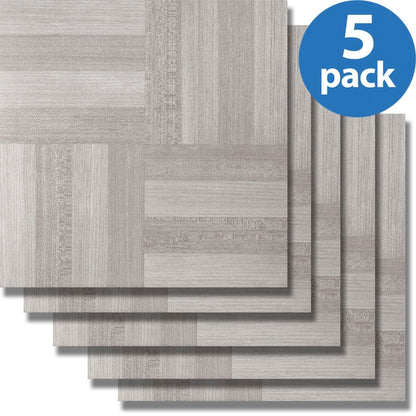 Nexus Ash Grey Wood 12"x12" Self Adhesive Vinyl Floor Tile #231 - 20 Tiles