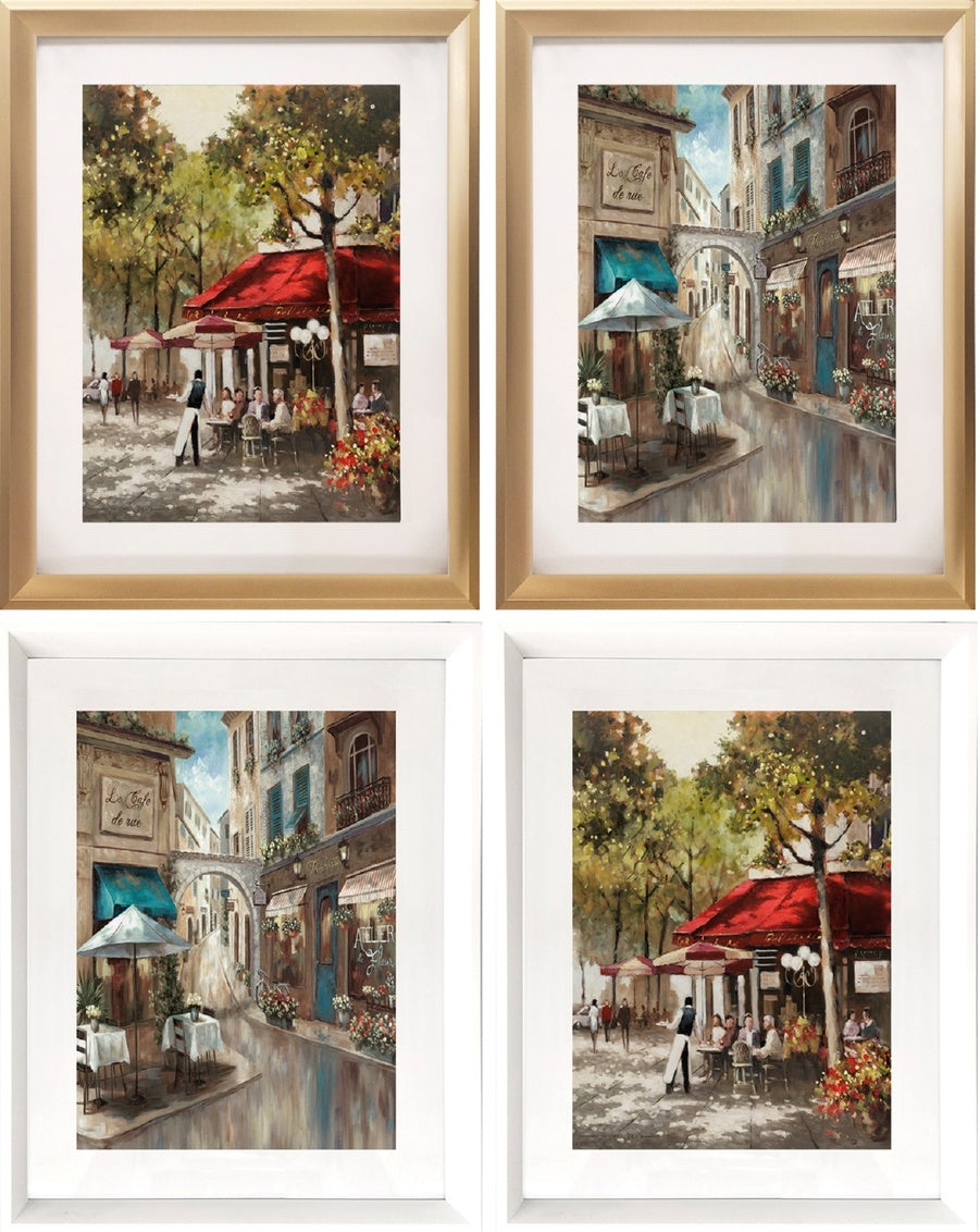 FRAMED MATTED ART - PARIS CAFÉ - SIZE: 22" x 18"