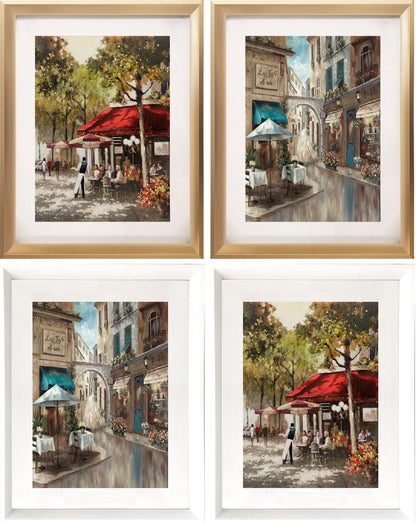 FRAMED MATTED ART - PARIS CAFÉ - SIZE: 22" x 18"