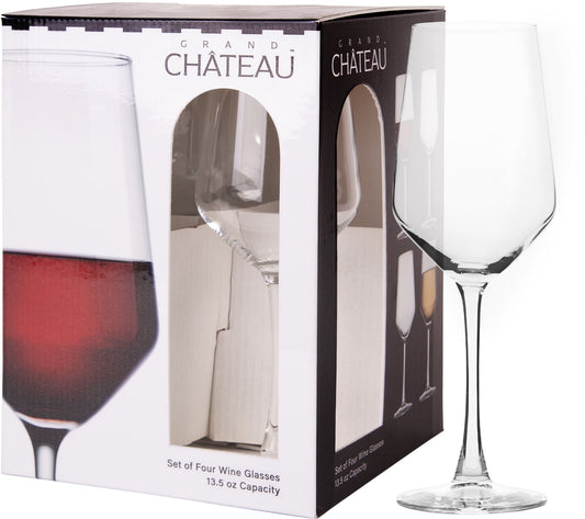 GRAND CHATEAU S/4 13.50 OZ WINE STEM Drinking Glass