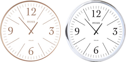 14" ROUND ROSE GOLD & SILVER ELECTROPLATED CLOCKS