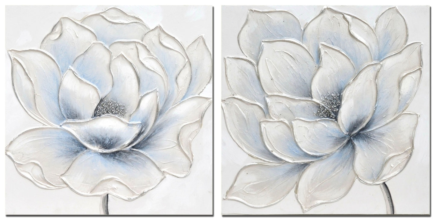 OIL CANVAS - DELICATE PETALS - SIZE: 16" x 16"