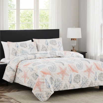 RT Designers Collection Melrose Kai 3pc Stitched Quilt OB K