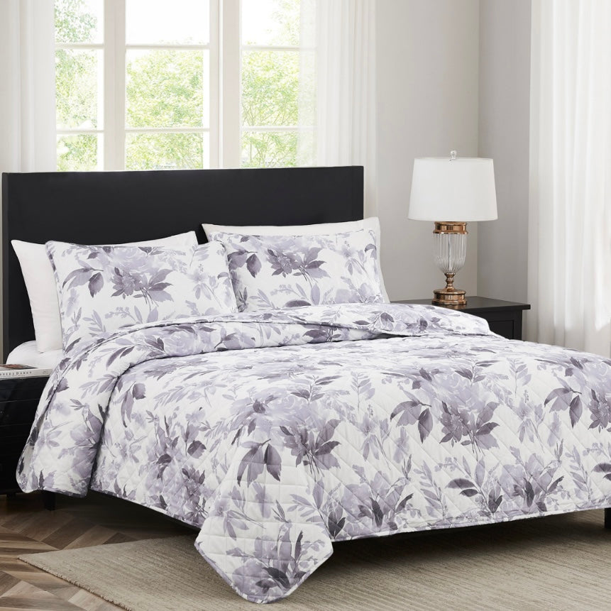 RT Designers Collection Melrose Judi 3pc Stitched Quilt OB Q