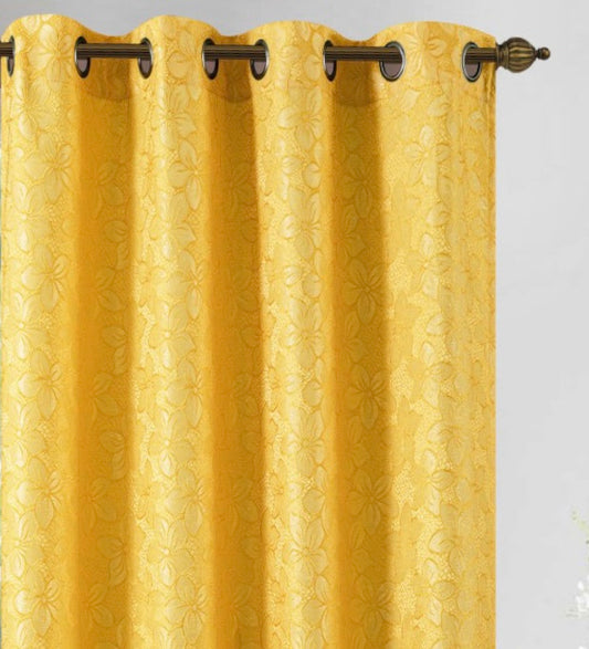 JOLENE YELLOW 53"X84" GROMMET PANEL