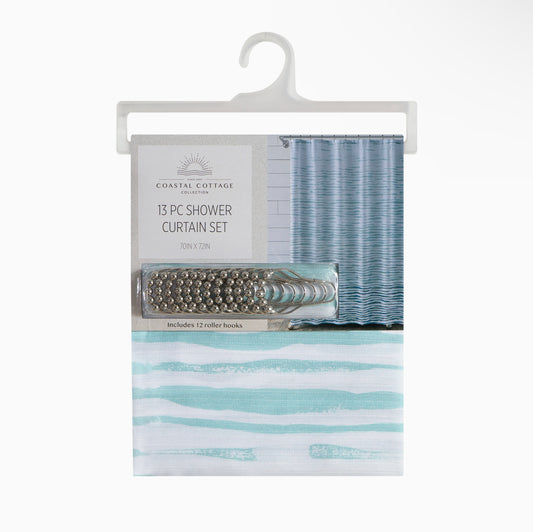 13 PC SHOWER CURTAIN SET NIZL X NIOL