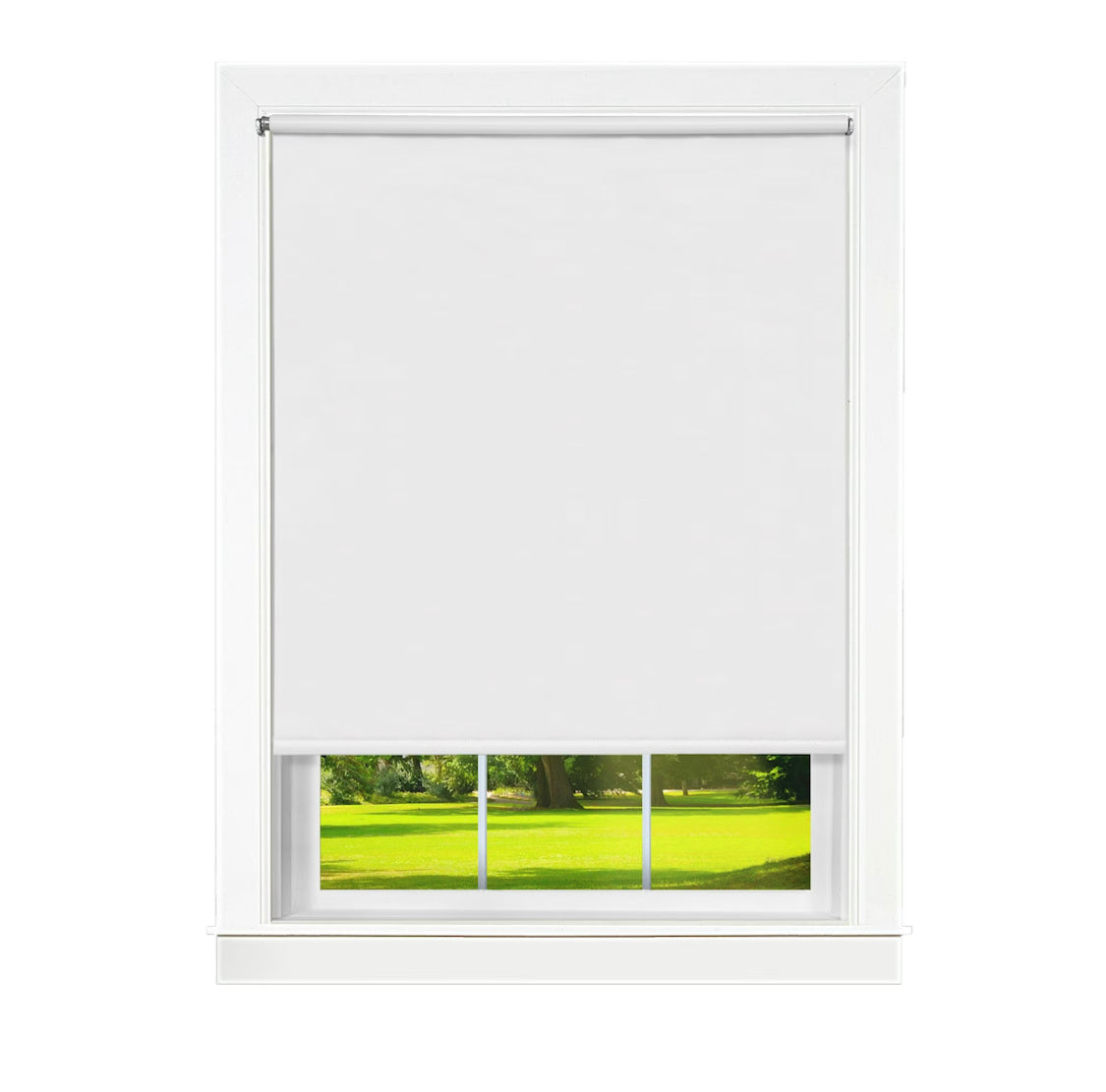 Wide Width Cords Free Tear Down Light Filtering Window Shade by Achim Home in White (Size 37 W 72 L)