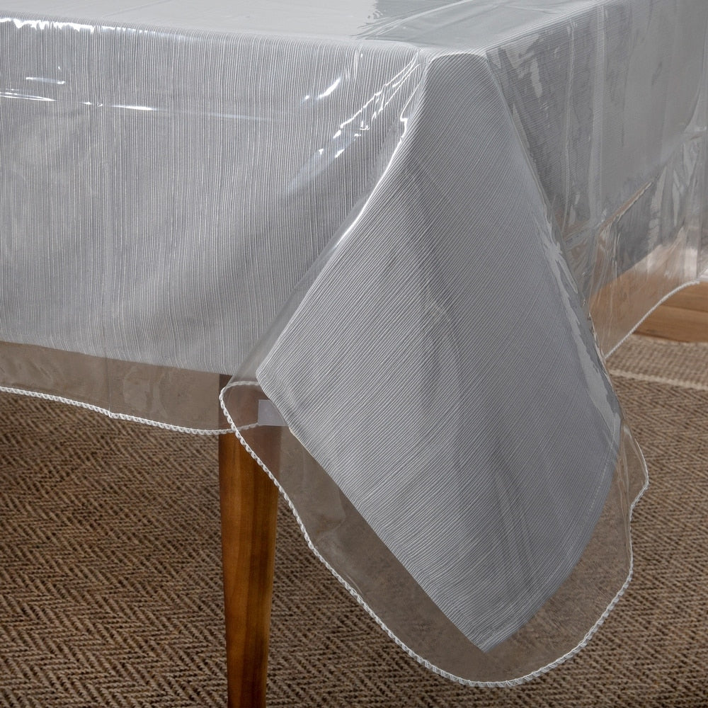 Home Details Crystal Clear Tablecloth Protector - 60"x 90"