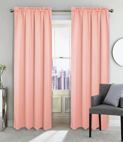 Twilight Blackout Rod Pocket Panel 84" Blush