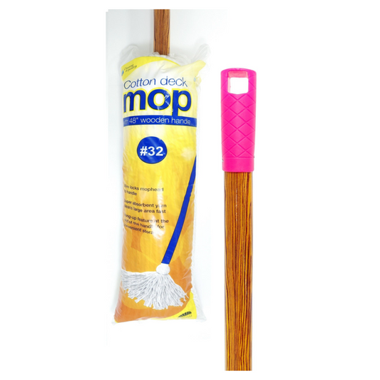 Cotton Mop with Wood Handle