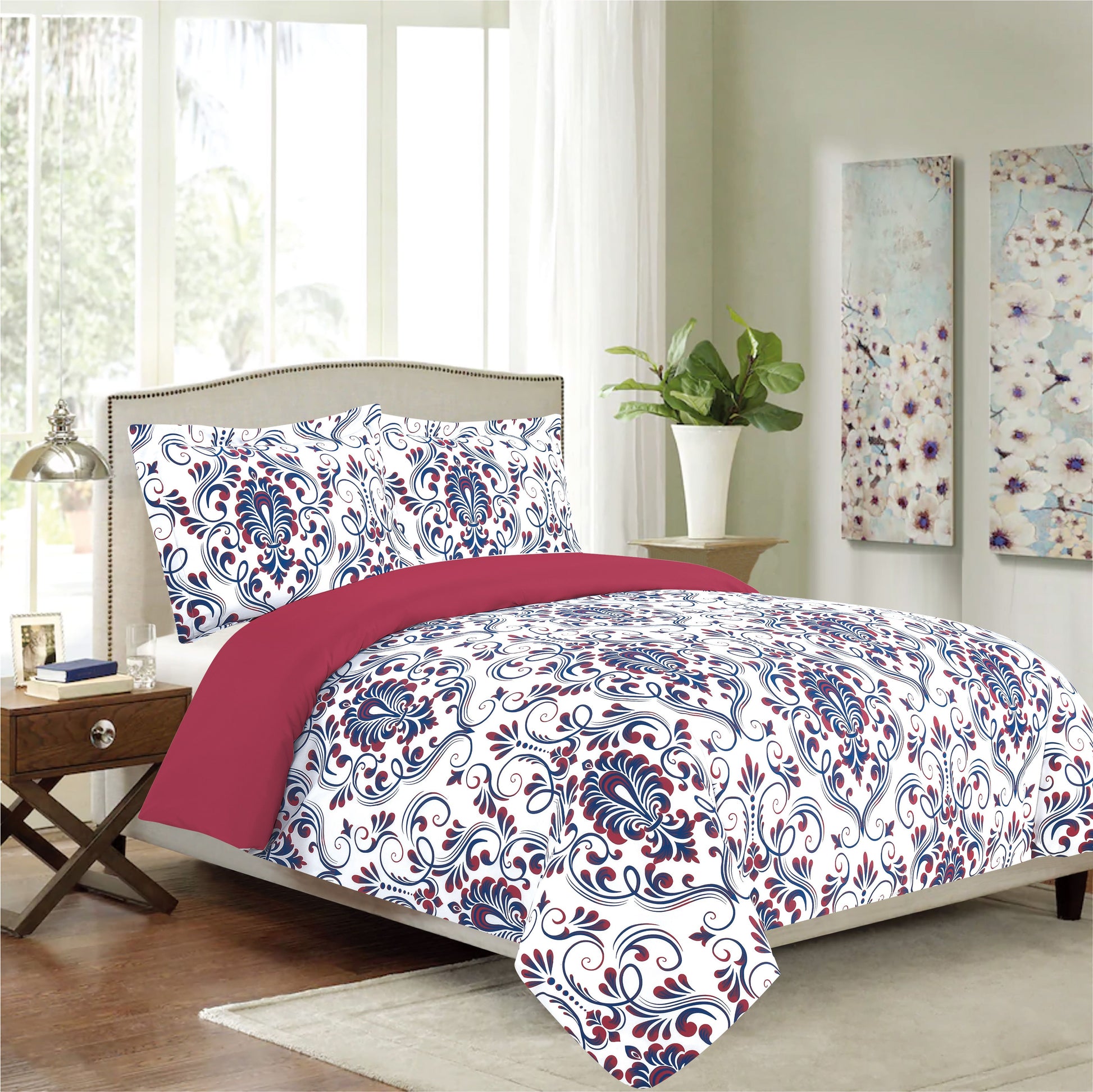 Menlo Park 1pc  Printed Comforter Asst King