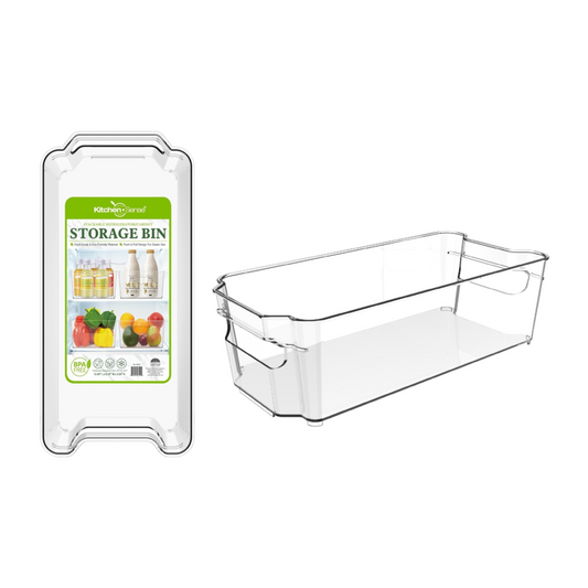 12.4 x 6.1" x 3.5" Fridge Storage Bin with Handle