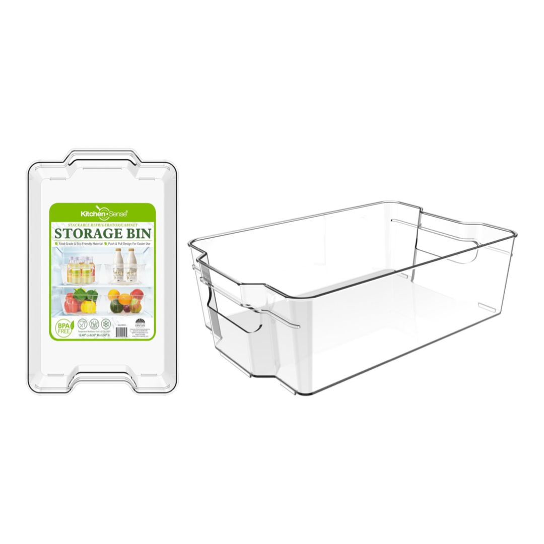 Fridge Storage Bin with Handle - 12.4" x 8.3" x 3.5"
