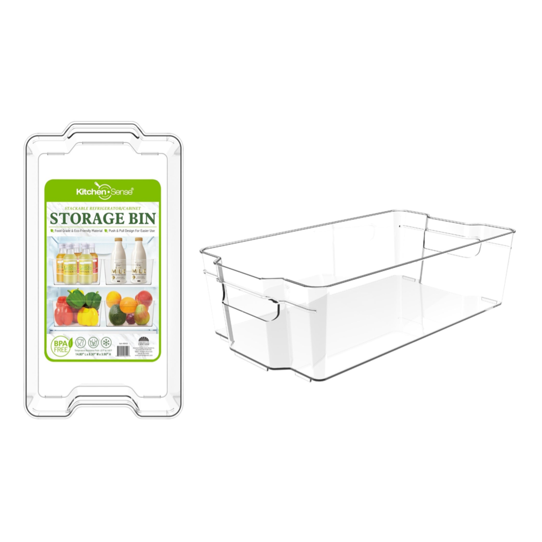 14.8 x 8.3 x 3.9" Fridge Storage Bin with Handle