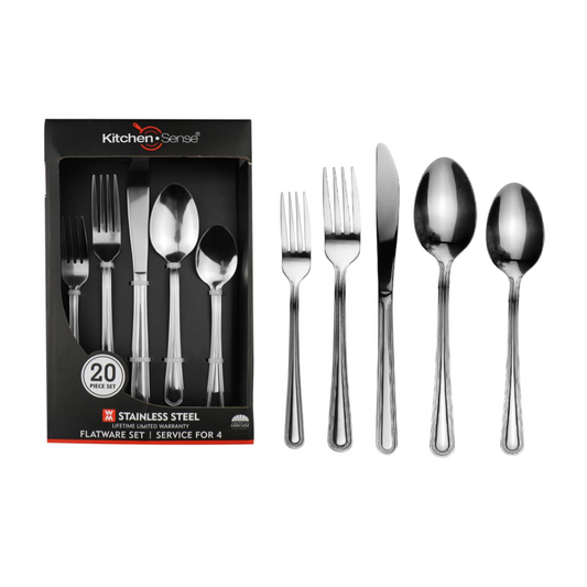 20 pc Stainless Steel Flatware Set