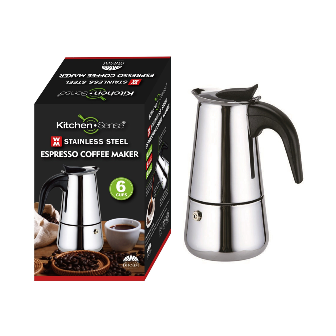 6-Cup S.S. Espresso Coffee Maker