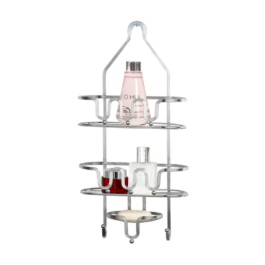 Dream Bath Extra Deep 3 Shelf Bathroom Shower Caddy Heavy Duty Chrome