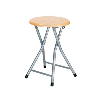 Natural  Wooden Folding Stool witout Back