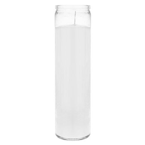 7 day All Purpose Tall Devotional Prayer Container Candle - White