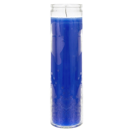 7 day All Purpose Tall Devotional Prayer Container Candle - Blue