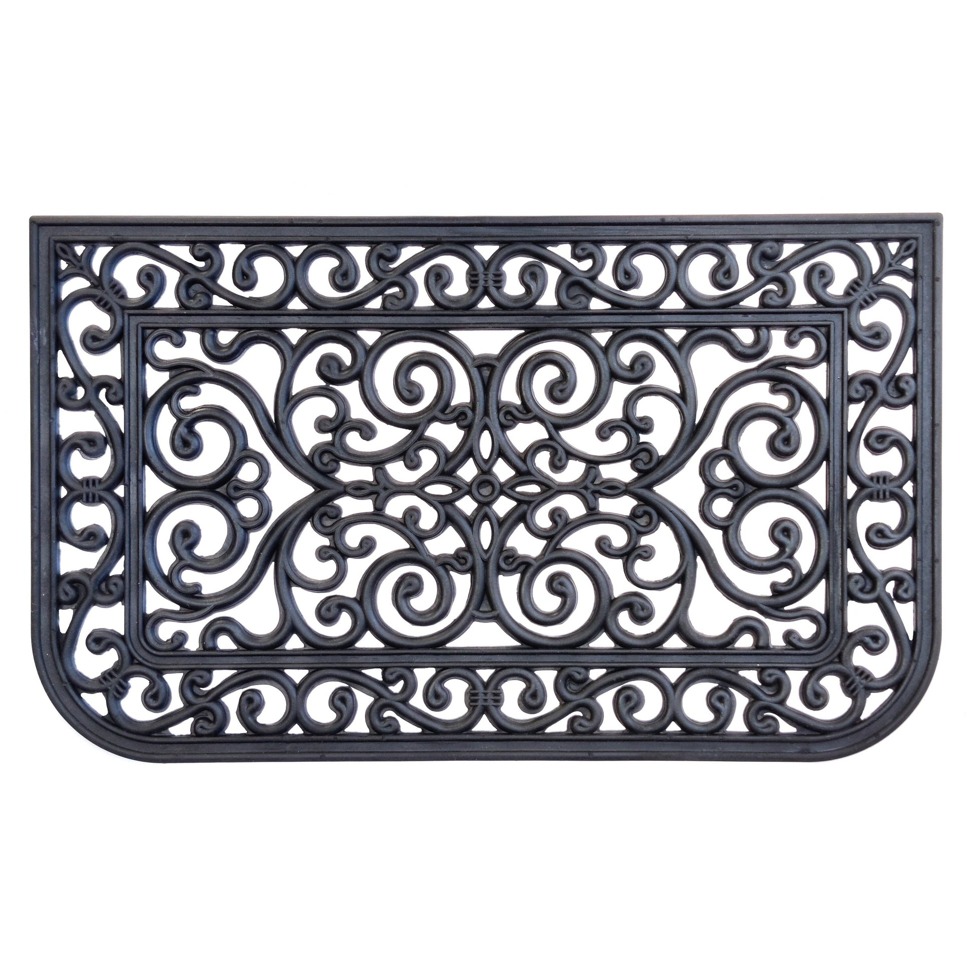 Wrought Iron Rubber Mat 18x30 - Tuscany