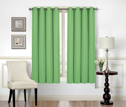 Jeannie Room Darkening Grommet Window Panel Green 54x63 Inches