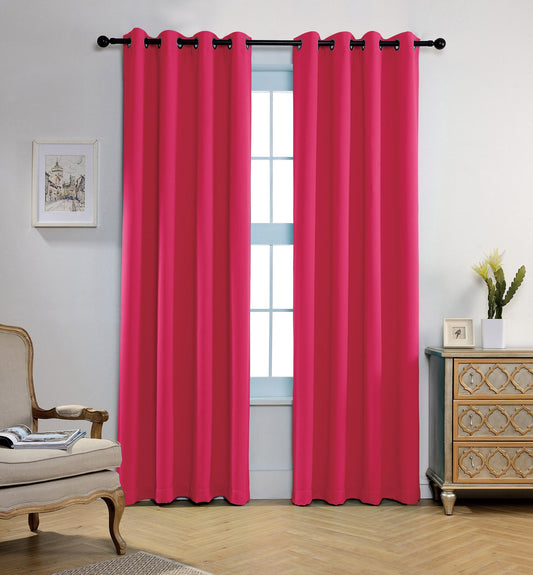 JEANNIE RASPBERRY BLACKOUT GROMMET PANEL 54"X84"