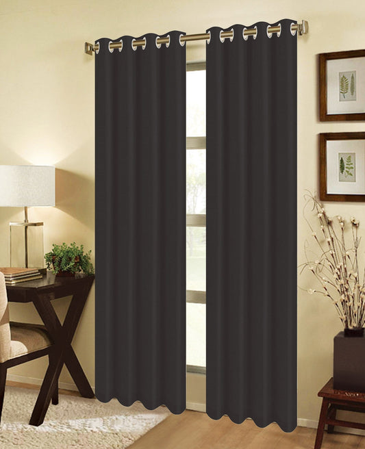 JEANNIE BLACK BLACKOUT GROMMET PANEL 54"X95"